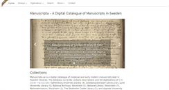 Desktop Screenshot of manuscripta.se