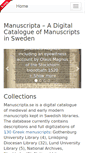 Mobile Screenshot of manuscripta.se